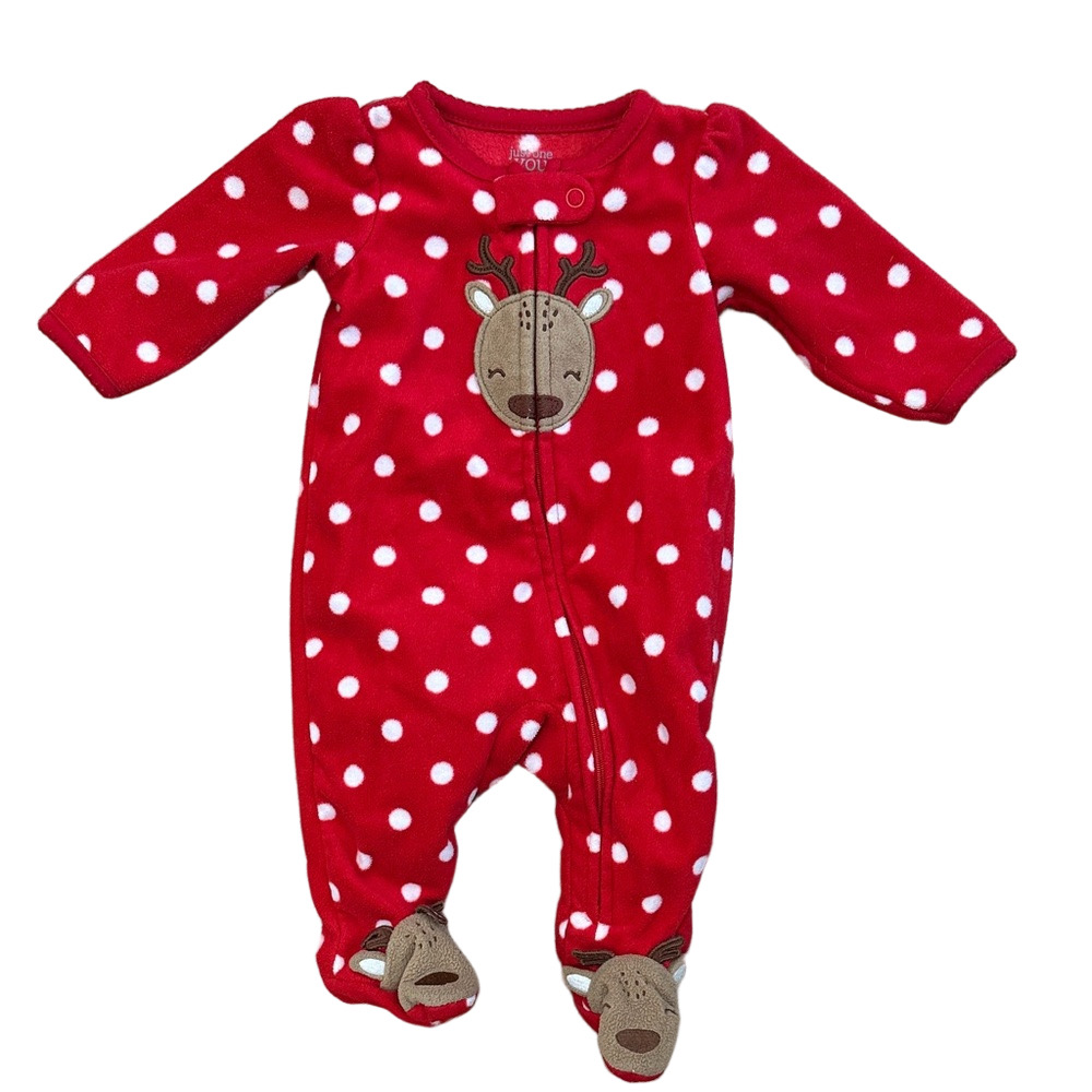 NWT Carter’s Christmas Polka Dot Sleep Onesie Size NB